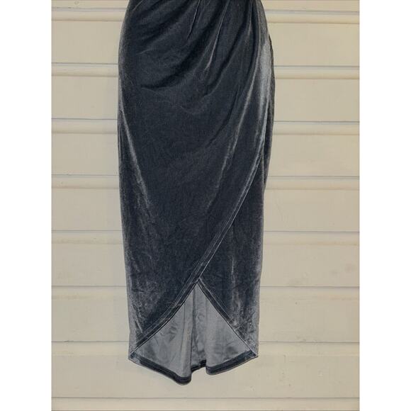 Baltic Born Velvet One Shoulder Dress Size L - Picture 5 of 8